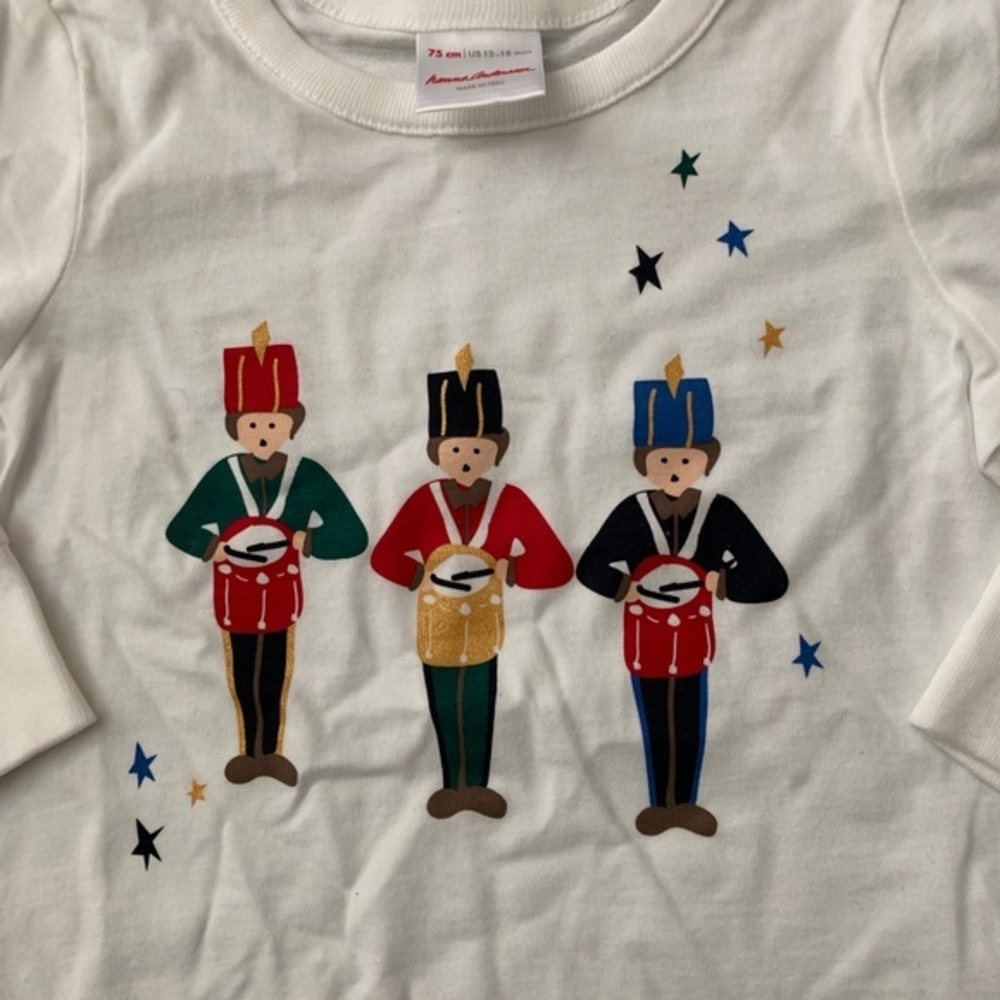 NWT Hanna Andersson‎ Drummer Shirt Sz 12-18M (75) - Picture 2 of 3